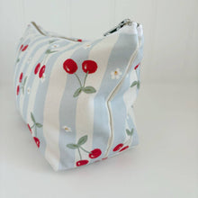 Load image into Gallery viewer, Cherry Stripe Nappy Wallet – Baby Essentials Organiser