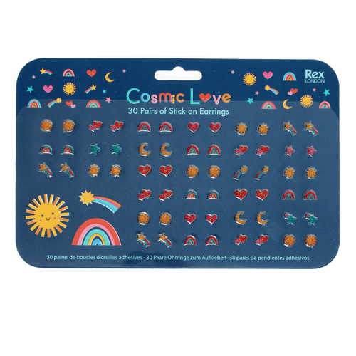 Stick on earrings (30 pairs) - Cosmic Love