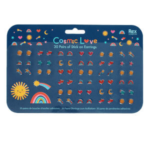 Stick on earrings (30 pairs) - Cosmic Love