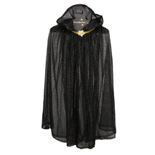 Load image into Gallery viewer, Children&#39;s Glitter Cape - Black