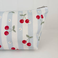 Load image into Gallery viewer, Cherry Stripe Nappy Wallet – Baby Essentials Organiser