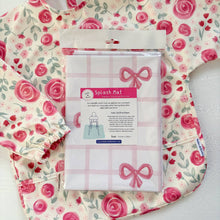 Load image into Gallery viewer, Pink Bows Messy Mat – Waterproof, Wipe Clean