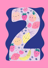 Load image into Gallery viewer, Doodle 2 Age Card Girls