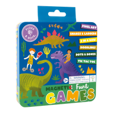 Load image into Gallery viewer, Magnetic Fun &amp; Games Tin - Dinosaur