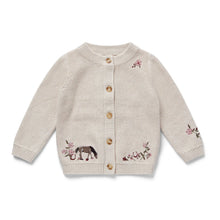 Load image into Gallery viewer, Horseshoe Floral Organic Cotton Cardigan