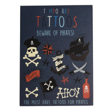 Load image into Gallery viewer, Beware of the Pirates Temporary Tattoos