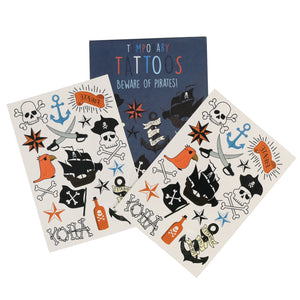 Beware of the Pirates Temporary Tattoos