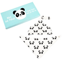 Load image into Gallery viewer, Organic cotton babies hat and bib gift set - Panda