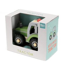 Load image into Gallery viewer, Wooden push along vehicle toy - Digger truck (blue)