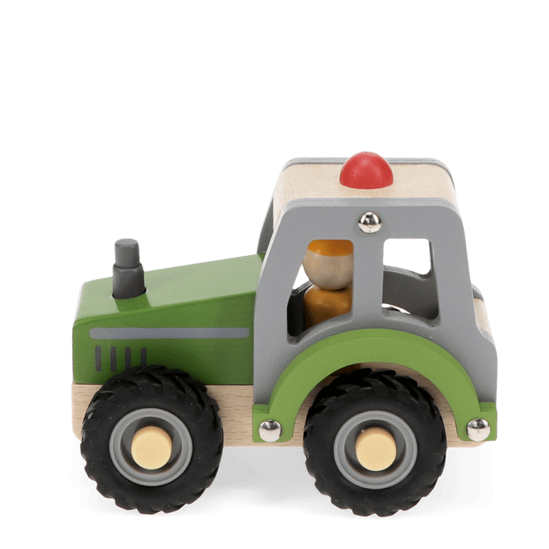 Wooden push along vehicle toy Tractor (green) – Mini Chic