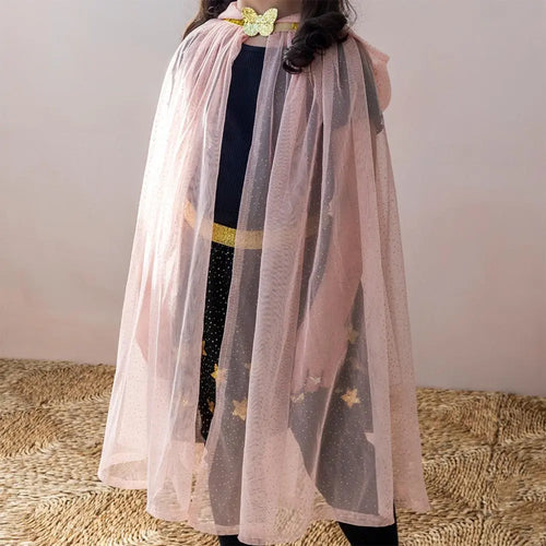 Pink Glitter Dress Up Cape