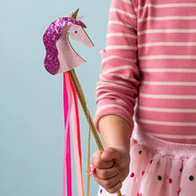 Load image into Gallery viewer, Pink Glitter Unicorn Wand