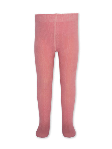 Cable Tights Pink