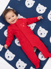 Load image into Gallery viewer, Mr Bear Velvety Sleepsuit