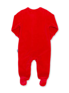 Mr Bear Velvety Sleepsuit