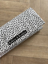 Load image into Gallery viewer, Travel Baby Changing Mat | Black Spotty Print | Handmade UK