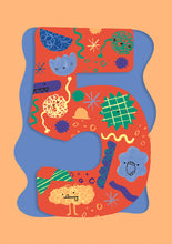 Load image into Gallery viewer, Doodle 5 Age Card Boys