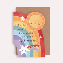 Load image into Gallery viewer, Kids Rainbow Birthday Card | Childrens Birthday Cards