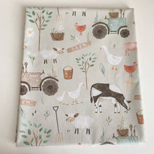 Load image into Gallery viewer, Children’s Splash Mat | Farm Animals Print | Table Cloth