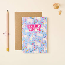 Load image into Gallery viewer, Unicorn Wishes Birthday Card