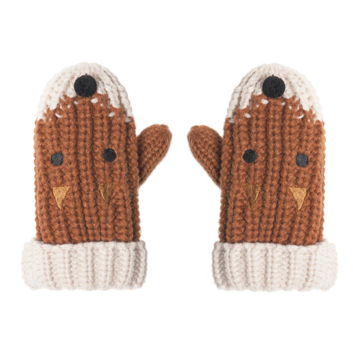 Felix Fox Knitted Mittens