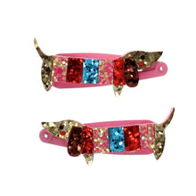 Load image into Gallery viewer, Glitter Hair Clips (Set of 2) - Sausage Dog