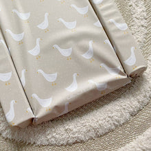 Load image into Gallery viewer, Baby Changing Mat | White Goose Unisex Print | Handmade UK