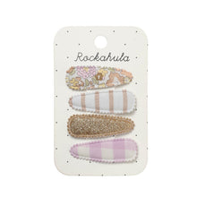Load image into Gallery viewer, Fairytale Floral Fabric Clip Set