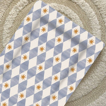 Load image into Gallery viewer, Standard Changing Mat – Blue Harlequin Print | Bestseller UK