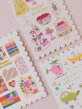Load image into Gallery viewer, Mice Fruit Dash Welcome Baby Card | New baby card