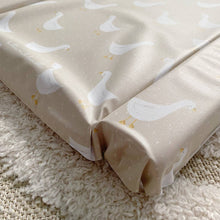 Load image into Gallery viewer, Baby Changing Mat | White Goose Unisex Print | Handmade UK