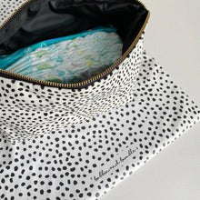 Load image into Gallery viewer, Nappy Organiser Bag | Dalmatian Print | Baby Changing Pouch