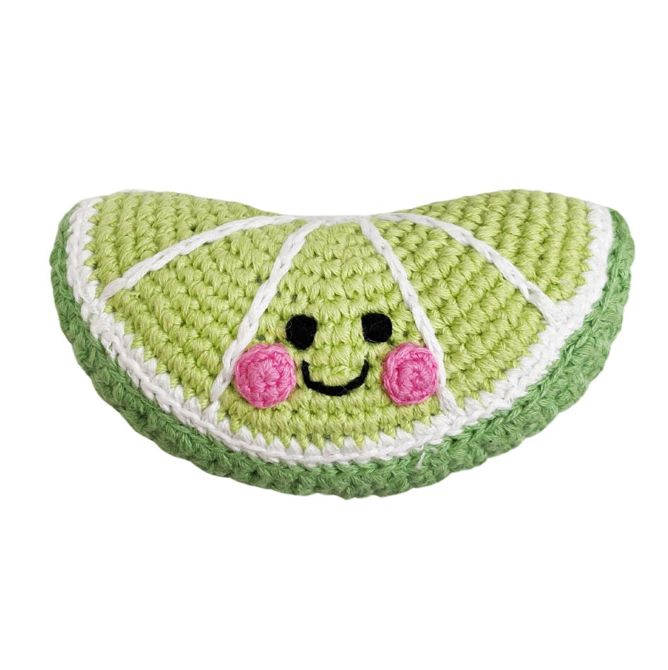 Friendly Lime Slice Rattle