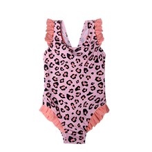 Load image into Gallery viewer, Pink Leopard Print Swimsuit