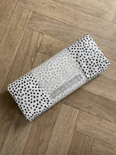 Load image into Gallery viewer, Travel Baby Changing Mat | Black Spotty Print | Handmade UK