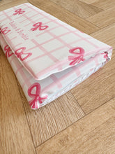 Load image into Gallery viewer, Pink Bow Travel Changing Mat | Handmade UK | Baby Girl Gift