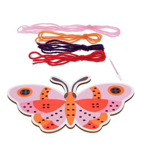 Learn To Sew Wooden Hand-Stitch Set - Butterfly
