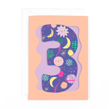 Load image into Gallery viewer, Doodle 3 Age Card Girls