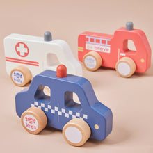 Load image into Gallery viewer, Wooden Emergency Vehicle Toys