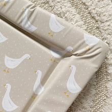 Load image into Gallery viewer, Baby Changing Mat | White Goose Unisex Print | Handmade UK