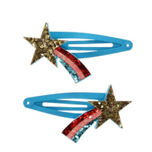 Load image into Gallery viewer, Glitter Hair Clips (Set of 2) - Shooting Star