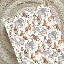 Load image into Gallery viewer, Jungle Wedge Baby Changing Mat | Handmade UK
