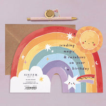 Load image into Gallery viewer, Kids Rainbow Birthday Card | Childrens Birthday Cards
