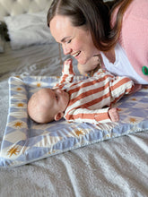 Load image into Gallery viewer, Standard Changing Mat – Blue Harlequin Print | Bestseller UK