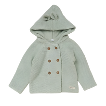 Load image into Gallery viewer, Sage Green Hooded Cardigan