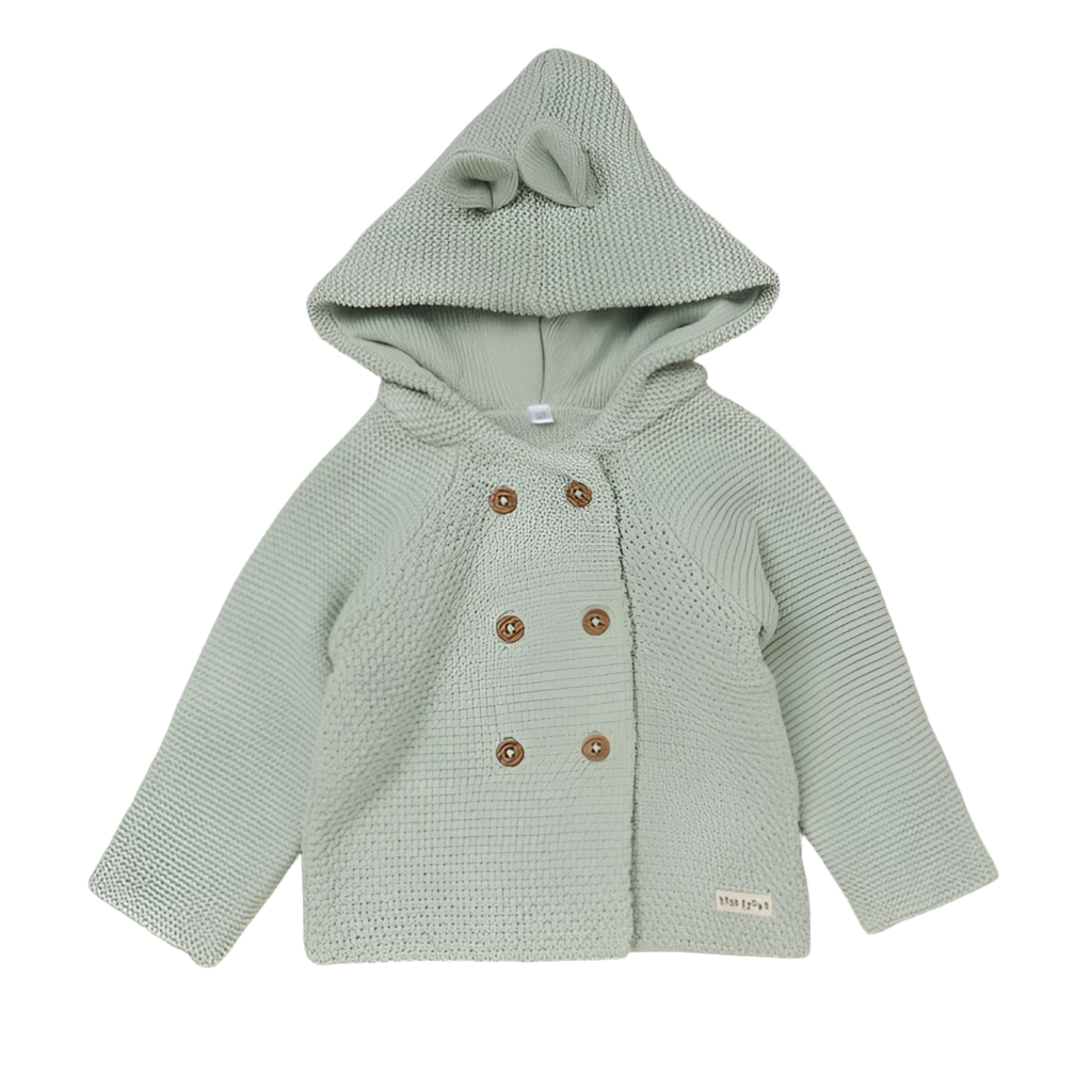 Sage Green Hooded Cardigan