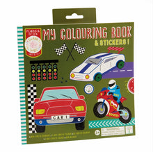 Load image into Gallery viewer, My Colouring Book (Cars) | Scented Colouring Book with Stickers | Floss &amp; Rock