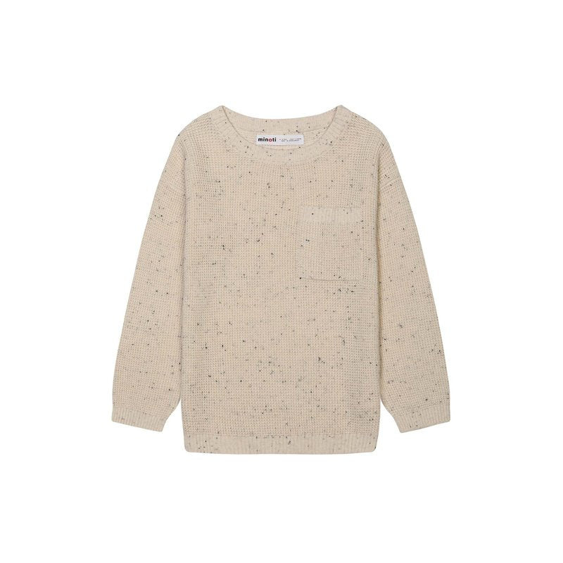 Cream Waffle Knit Speckle Jumper