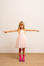 Load image into Gallery viewer, Pale Pink Tulle Dress With Gold Moon And Stars