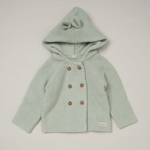 Sage Green Hooded Cardigan
